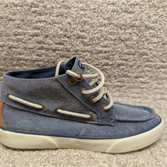 Sperry Pier Crest Ankle Deck Boots Women’s 6M Light Blue Memory Foam Waterproof - Picture 6 of 11